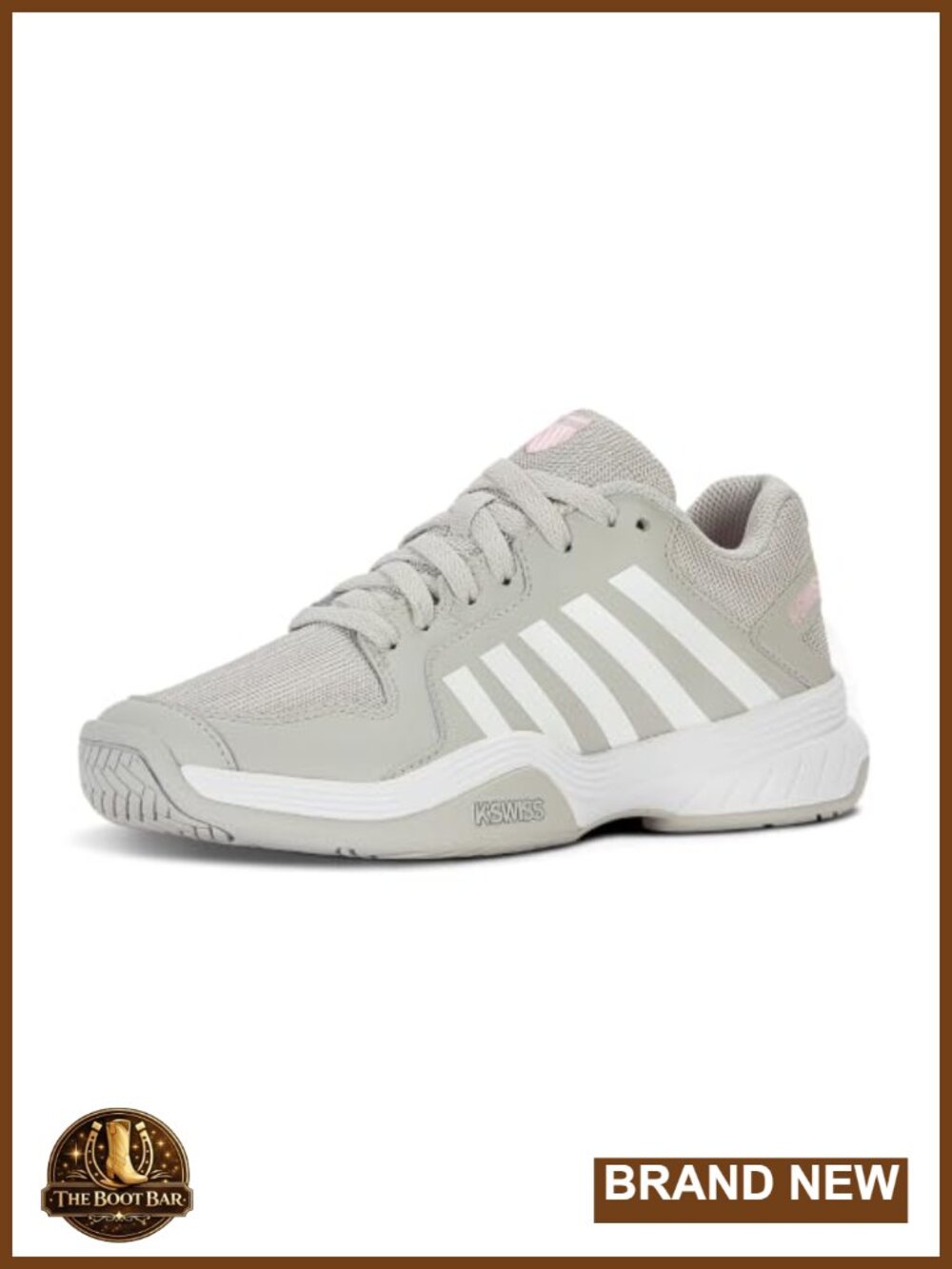 K-Swiss Court Express Pickleball Athletic Shoe Leather Cushioned Lace-Up Sneaker
